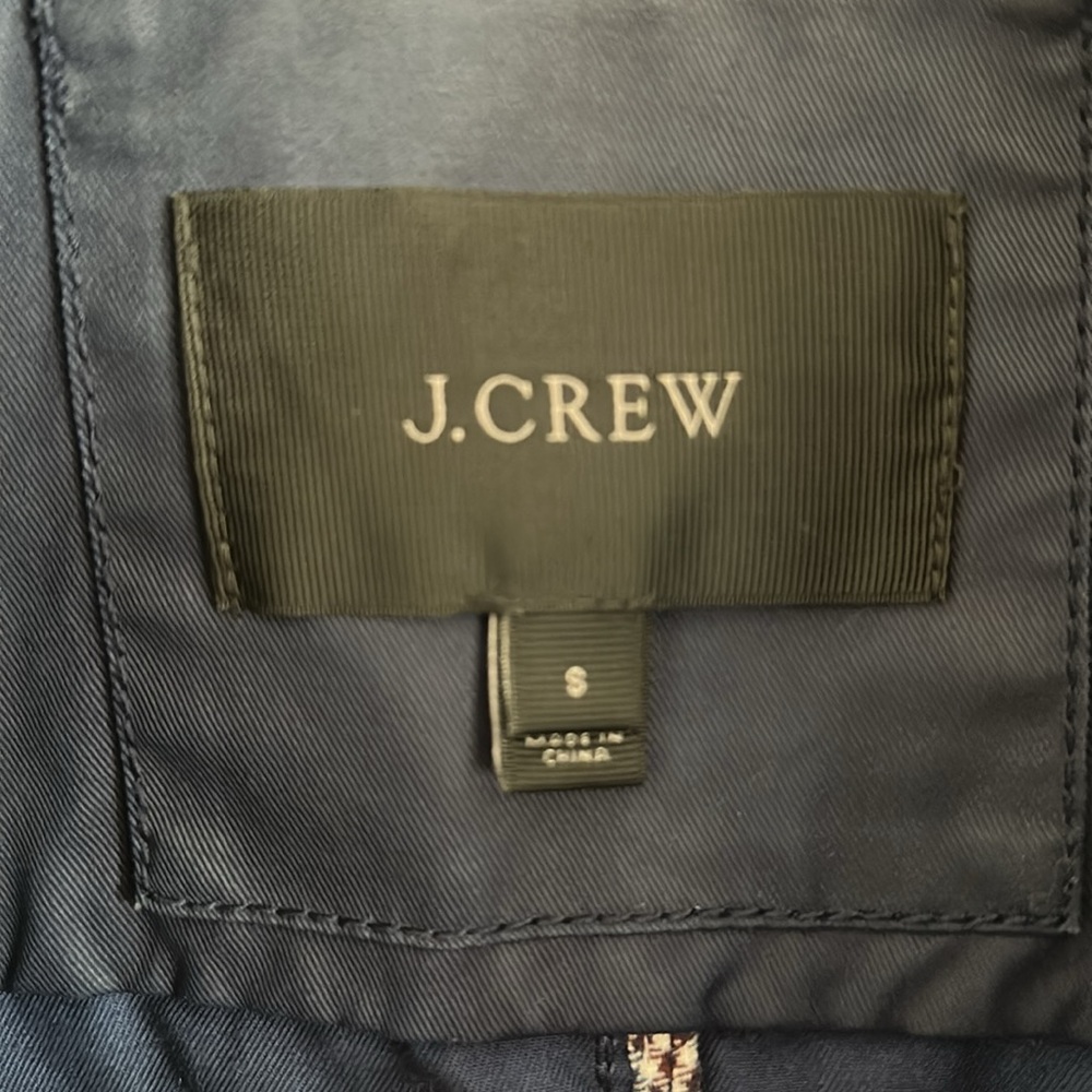 J Crew Downtown Field jacket - waxed cotton navy blue - Picture 4 of 8